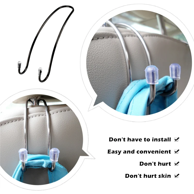 1 ~ 10 шт. черный хромированный металлический зажим из нержавеющей стали