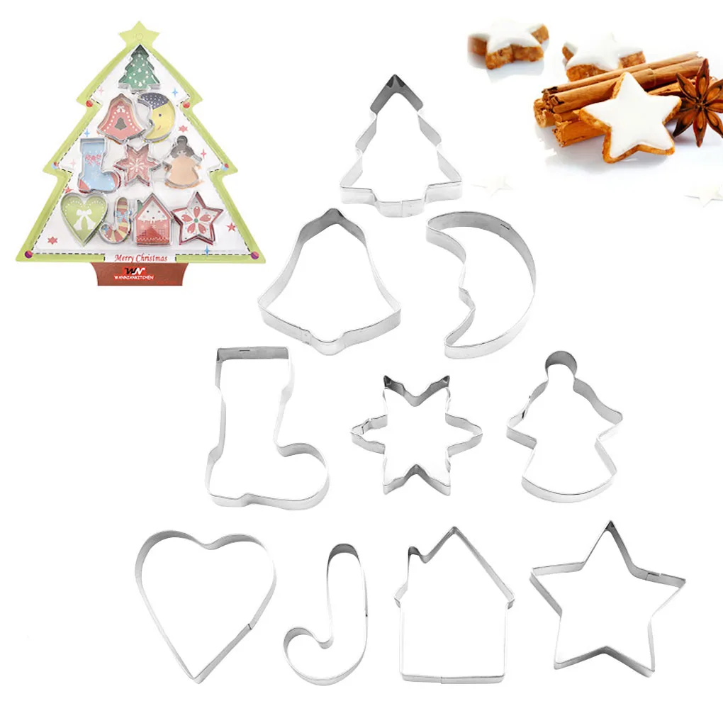 

5pcs Round Cake Mold Stainless Steel Cookie Sugar Fondant Decorating Mould Kitchen Baking Tools New