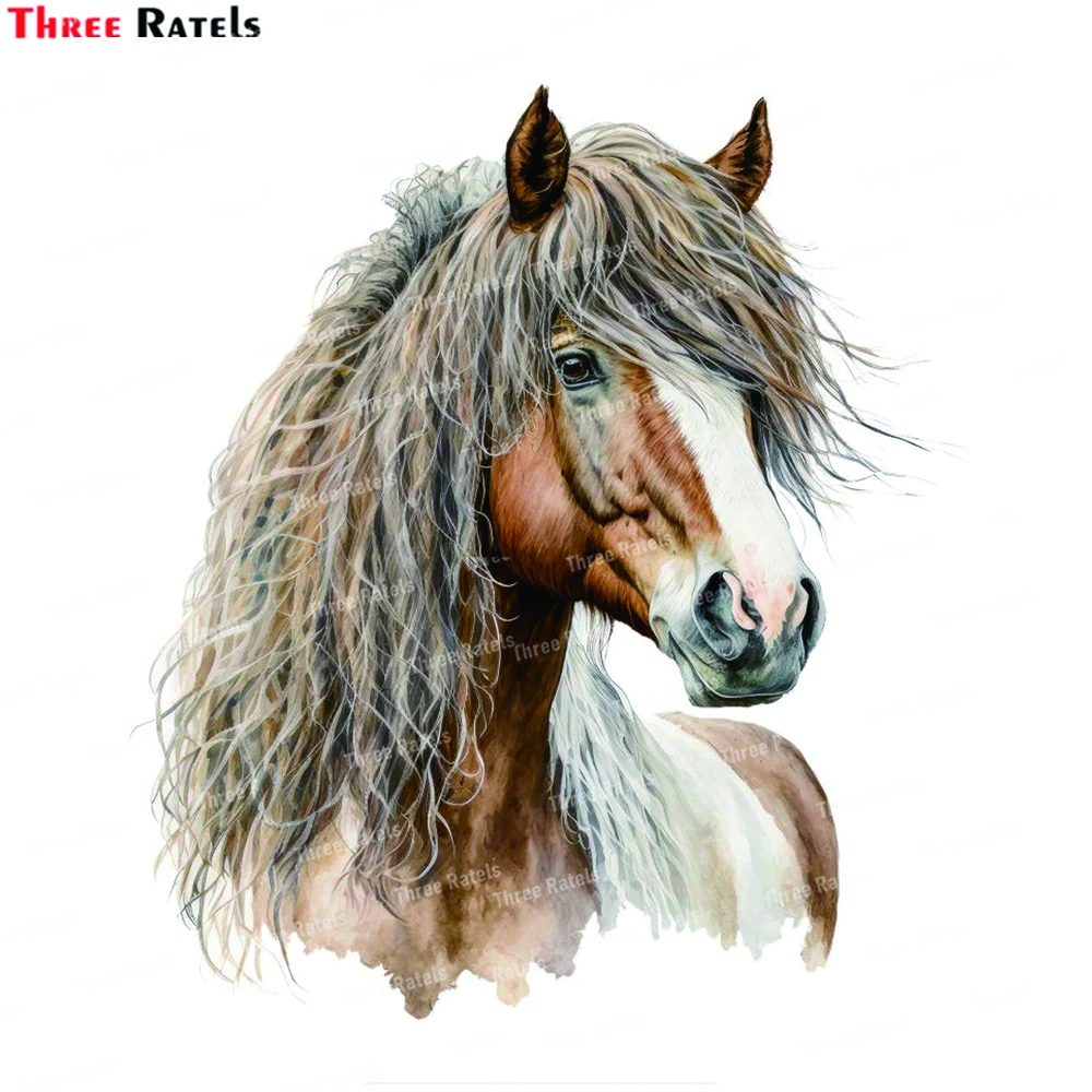 

Наклейки и Переводные картинки Three Ratels K928 с изображением головы лошади для гостиной, спальни, украшение для стен