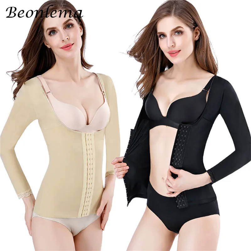 Beonlema Body Shapers Tops Women Posture Correct Shapewear Arm Shaper Postpartum Recovery Underwear Corrector Slimming Shaper