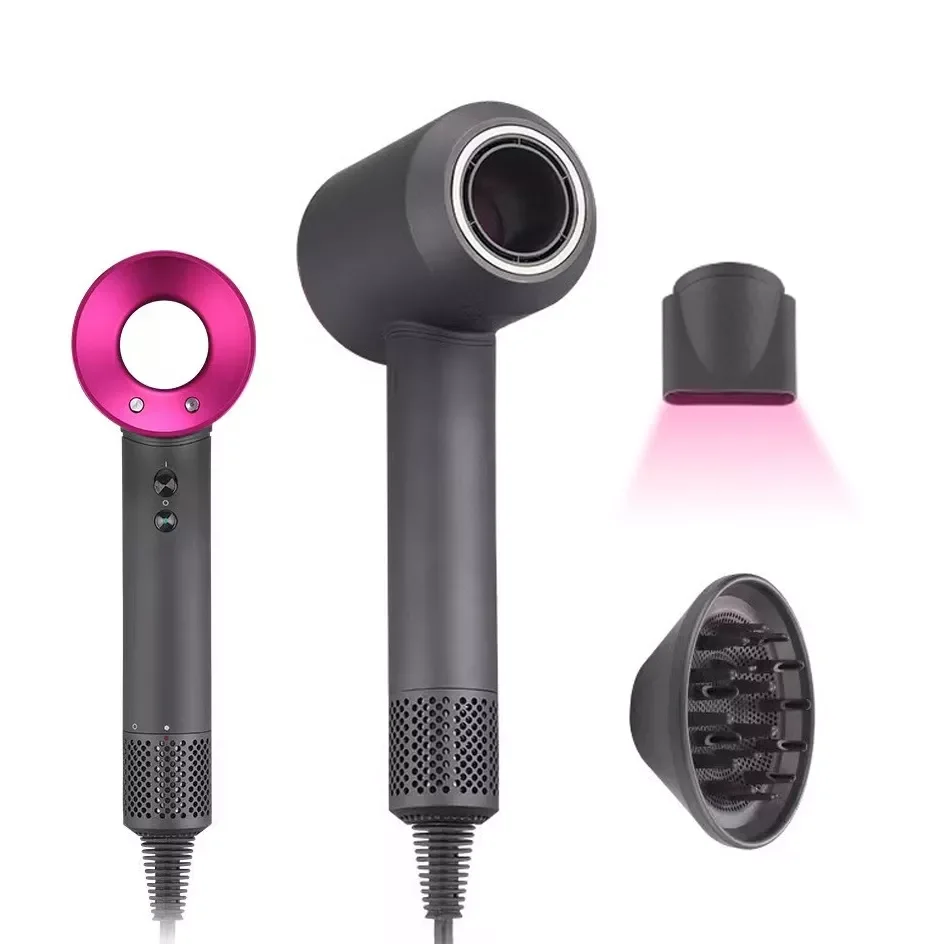 

Professional Hair Dryer Negative Ion Salon Style Tool Nozzles for Super Travel Women Men Powerful Portable Silent Curly 110V