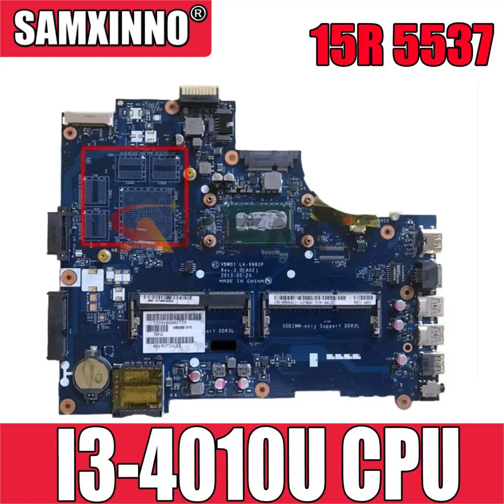 

Оригинальная материнская плата для ноутбука DELL Inspiron 15R 5537 3537 i3-4-го процессора