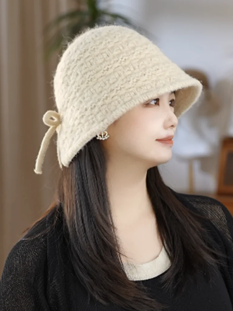 INS Японская мода Ретро Бежевая Панама Женская осенне-зимняя корейская шляпа