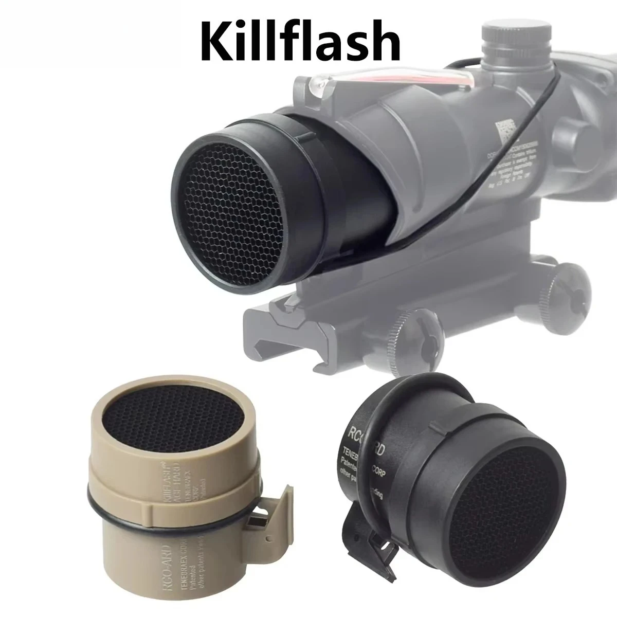 Металлическая сетчатая защитная крышка, крышка для прицела, антибликовое устройство, защитная линза Killflash, сотовая линза для прицела 558, красная точка (art.: 3920cd0f033de) - 3920cd0f033de