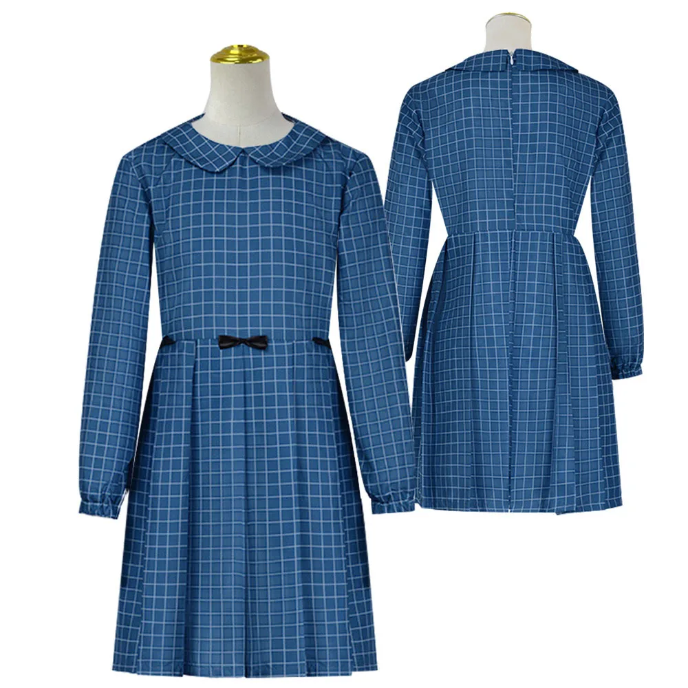 Костюм для косплея из фильма ужасов Синее платье вечерние костюмы на Хэллоуин