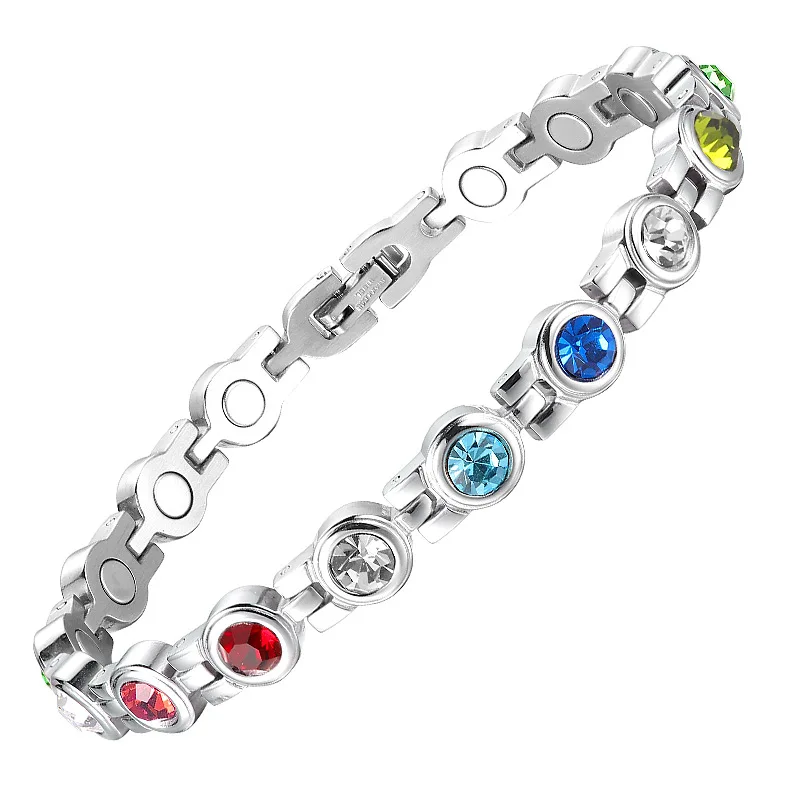 

Magnetic Bracelet Women,Beauty Therapy Titanium Steel Magnetic Bracelets Pain Relief Arthritis Bracelets Magnetic Clasp Women