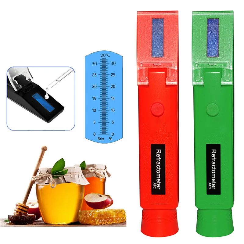 

Portable Alcohol Detector Refractometer, Liquor Alcohol Content Meter, ATC Alcohol Tester, Wine Meter, 4 Colors, -40%, 0-80% V/V