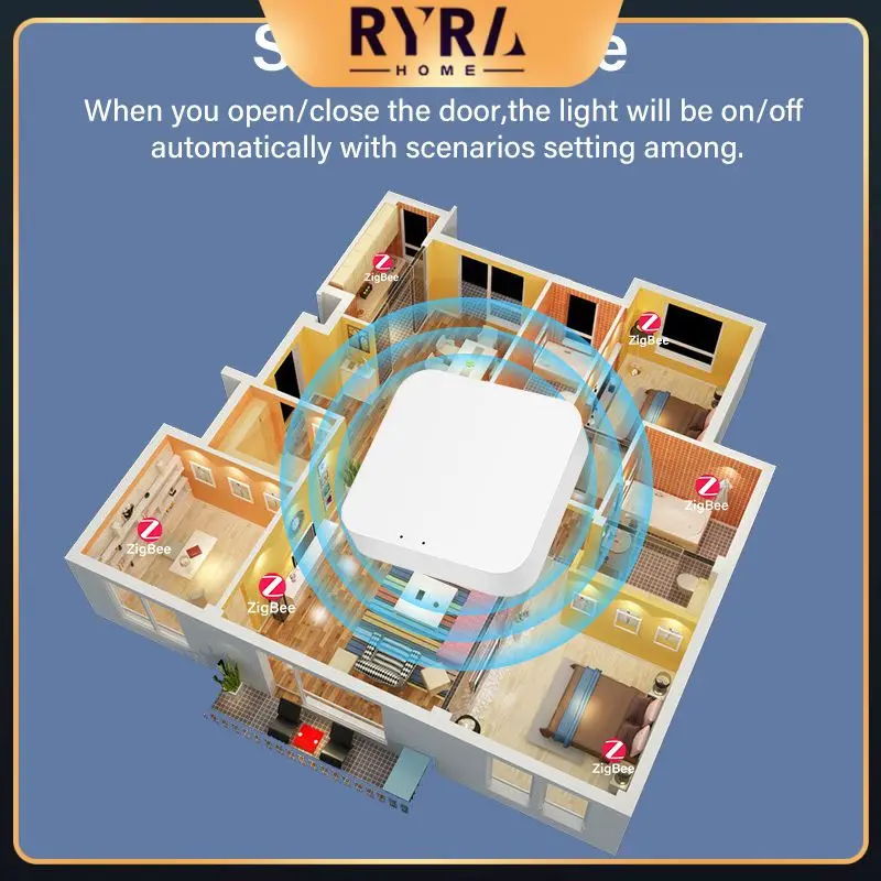

Multi-model Zigbee Devices Stable Smart Home Wifi Concentrator Wide Compatibility Via Smart Life App Works With Alexa Wireless