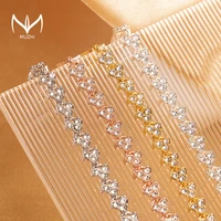 muzhi fashion bracelets for women summer luxury rhinestone bracelets couple rose gold bangle wedding bride on hand gift jewelry