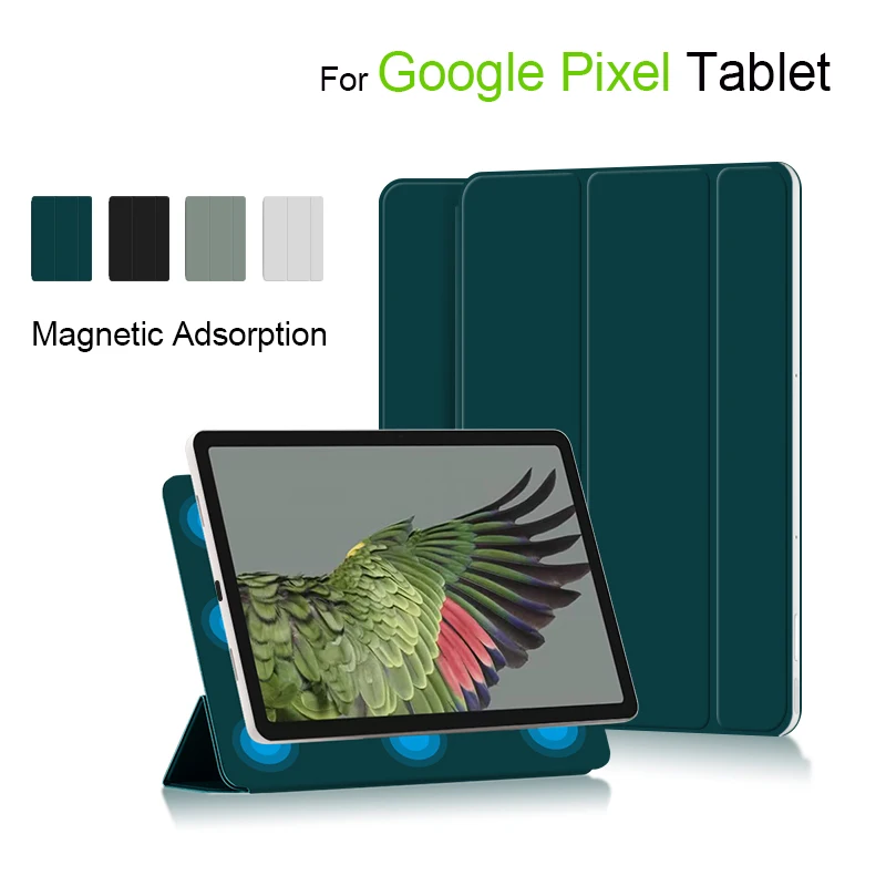 

Smart Case for Google Pixel Tablet 2023 11 inch Flip Stand PU Protective for Google Pixel Strong Magnetic Adsorption Cover Shell