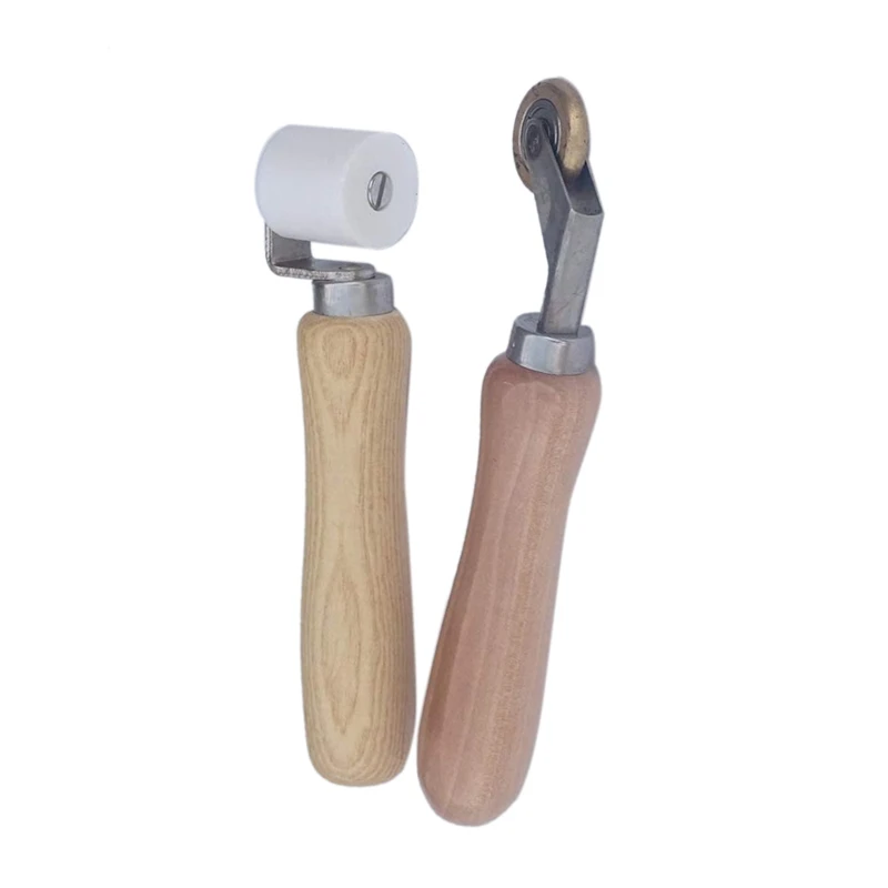 

6Mm Brass Penny Roller+28Mm High Temperature Resistant Seam Hand Pressure Roller White (PTFE)Pressure Roller