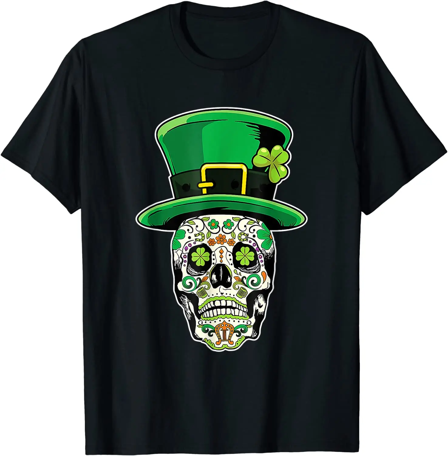 

Футболка с изображением сахарного черепа для St paфокусов день мертвецов