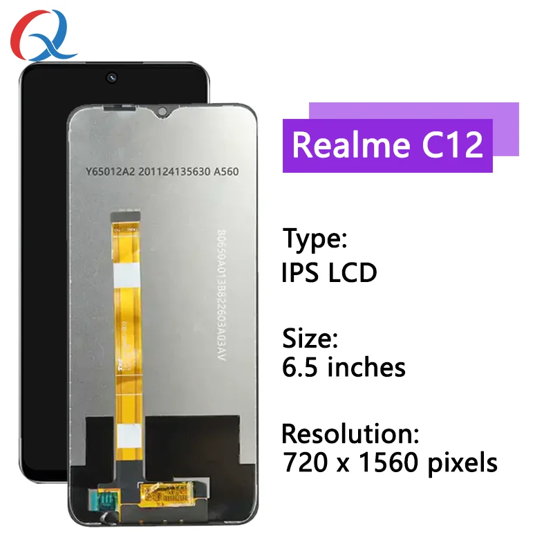 Оригинальный сменный экран для realme C12 ЖК-дисплей Realme pantalla