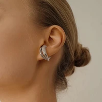 timeless wonder fancy zirconia geo wrap ear clip earrings jewelry for women ear cuff gothic elf ears luxury rare mix hiphop 3323