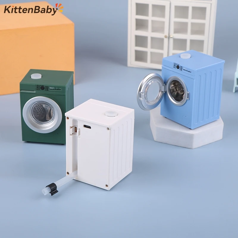 1 шт. миниатюрная имитация стиральной машины для кукольного дома