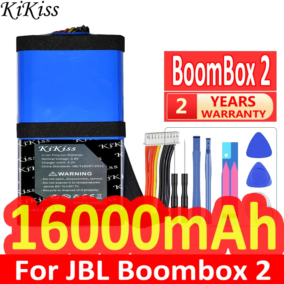 

KiKiss Powerful Battery BoomBox 2 16000mAh for JBL Boombox2 Batteries