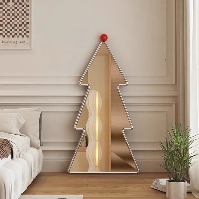 

Big Living Room Aesthetic Mirror Bedroom Korean Irregular Floor Mirrors Nordic Dressing Espejo Cuerpo Entero House Decoration