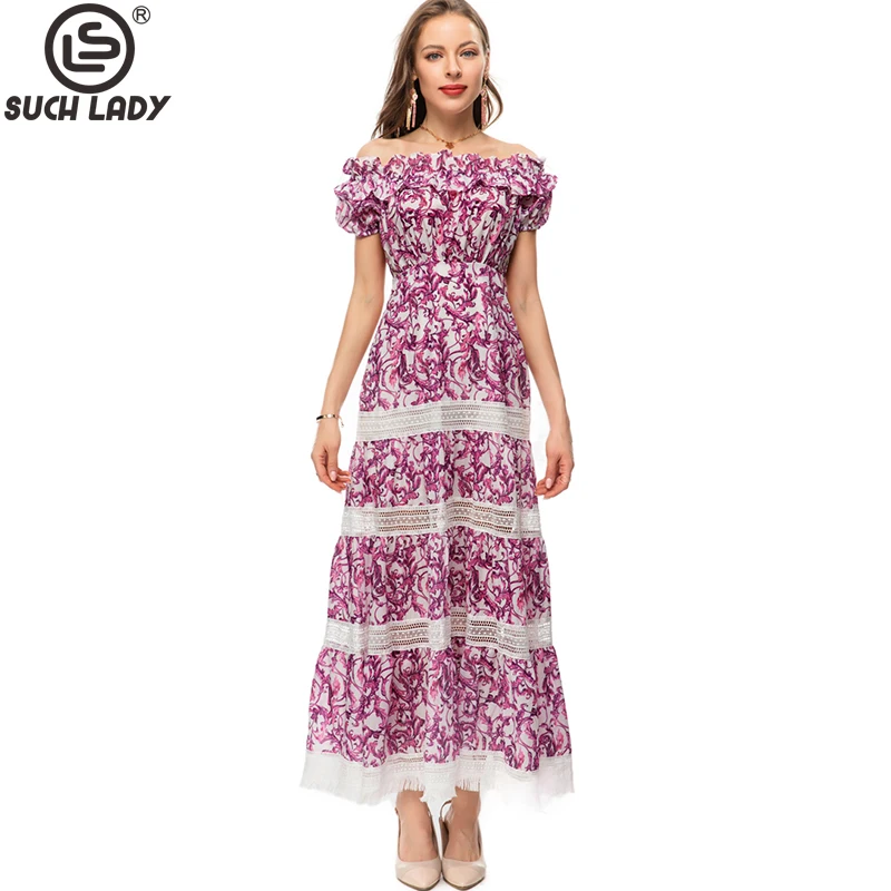 

Женское модельное платье без бретелек, повседневное лоскутное платье с коротким рукавом, вырезом лодочкой и многоярусным принтом для отдыха