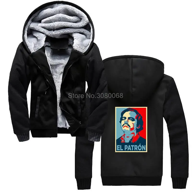 

Hot Sale Pablo Escobar Ladies Hoodie,El Patron Drug Lord Narcos Winter Men Thicken Hoodies Hooded Coat Sweatshirt Streetwear