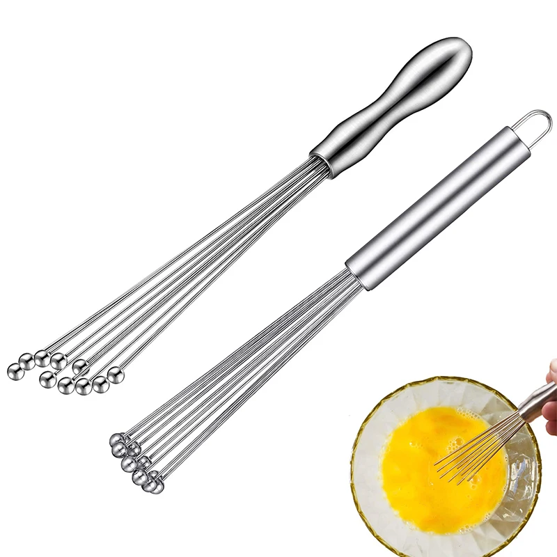 Stainless Steel Egg Ball Whisk Beater Kitchen Wire Ball Whis