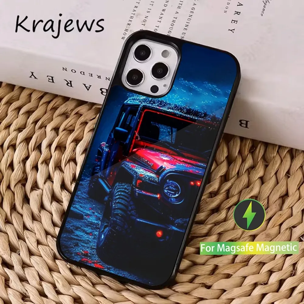 Чехол для телефона J-Jeeps внедорожного внедорожника iPhone 16 15 14 13 12 11 Pro Max Plus Mini Magsafe