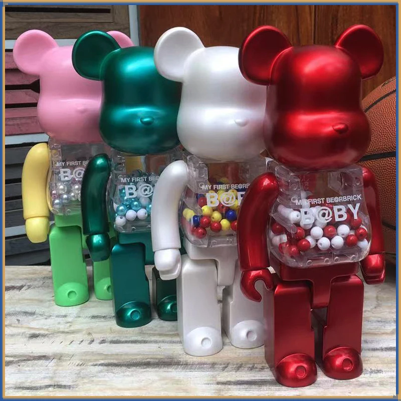 

2023 Bearbrick 400% Violent Bears Home Decorations Living Room Deocr Desk Ornaments Anime Cartoon Bear Action Figures Kids Gifts