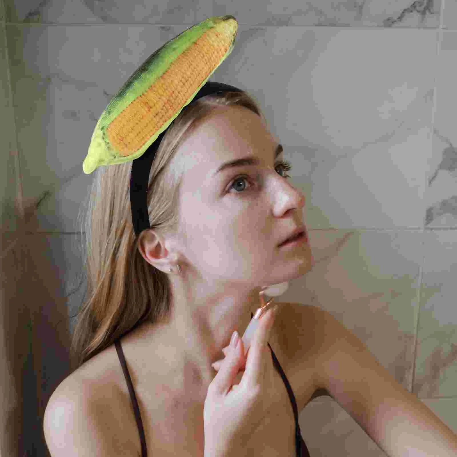 

Corn Headband Adorable Vegetable Headpiece Corn Shape Headdress Hairband Decor