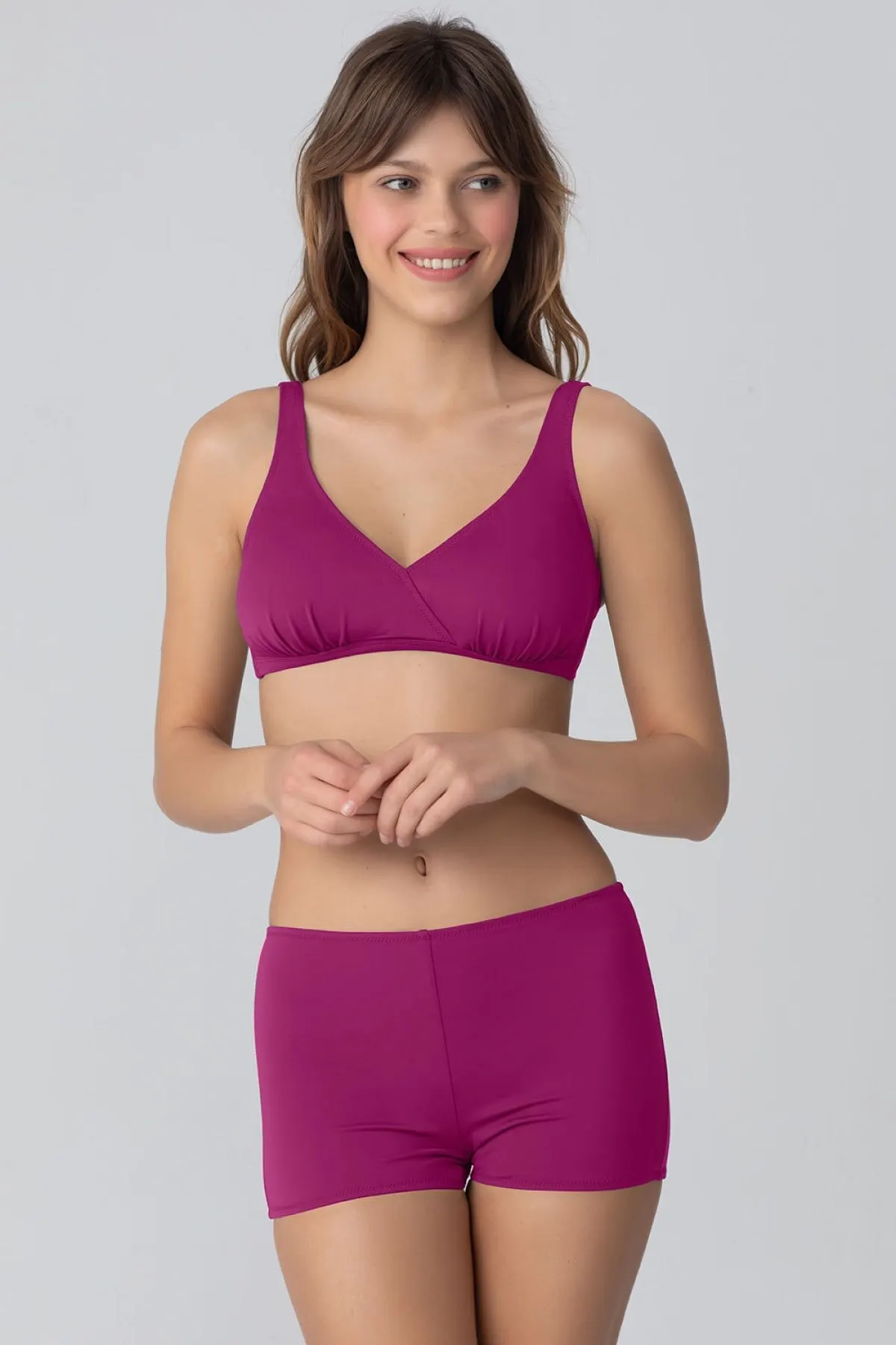 

Women's Bikini Eldora Solid Colored Bikini Swimwear Lady Swimsuit Sexy Bikini 2022 New Push Up Bikini Set Suit