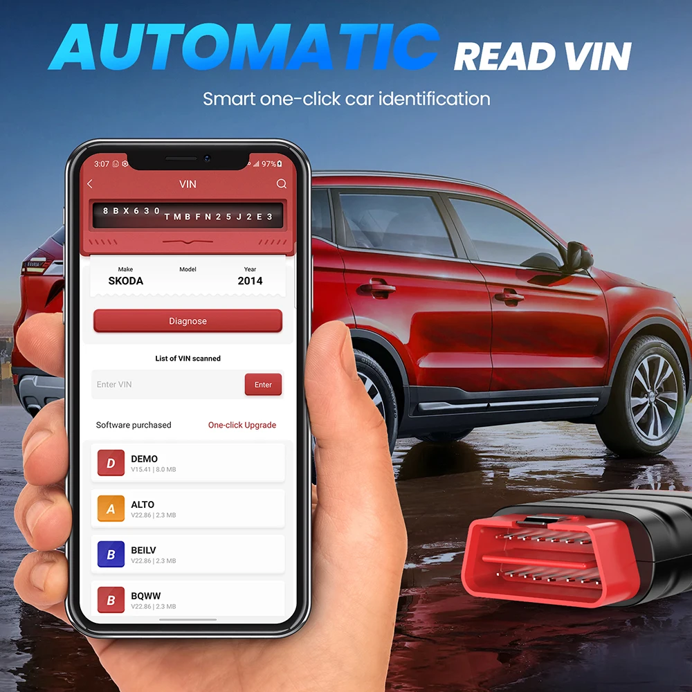 Мини-сканер THINKDIAG Obd2 для автомобиля диагностический инструмент с функцией полной