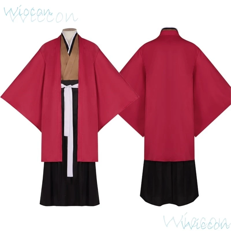 Косплей Костюм Аниме Tsugikuni Yoriichi реквизит черный красный парик серьги Красный