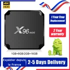ТВ-приставка X96 Mini Ip, Amlogic S905W, Android 2,4, ТВ-приставка 4K, 1 ГБ, 8 ГБ, 2 ГБ, 16 ГБ, ГБ, Wi-Fi, QHD tv, X96mini Smart Tv, отправка из Франции