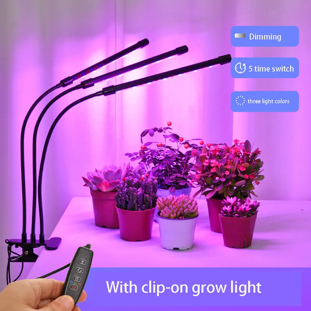 

Multi-tube Led Clip Plant Grow Light USB Dimming Timing Green Plant Flower Full-Spectrum Indoor Cultivatio Succulent Fill Light