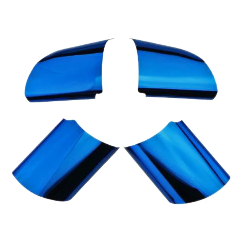 

Декоративный чехол на руль автомобиля из нержавеющей стали, отделка, наклейка для Focus 2 MK2 2005-2011, аксессуары, синий