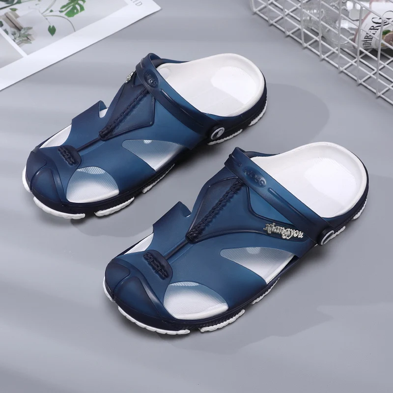 

Сандалии-желе мужские, пляжные босоножки, повседневная обувь для воды и душа, приморские аксессуары из ПВХ, лето
