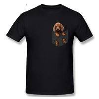 funny dachshund in my pocket t shirt men short sleeve cotton t shirt fashion kawaii print pet dog tshirt casual designer tee top