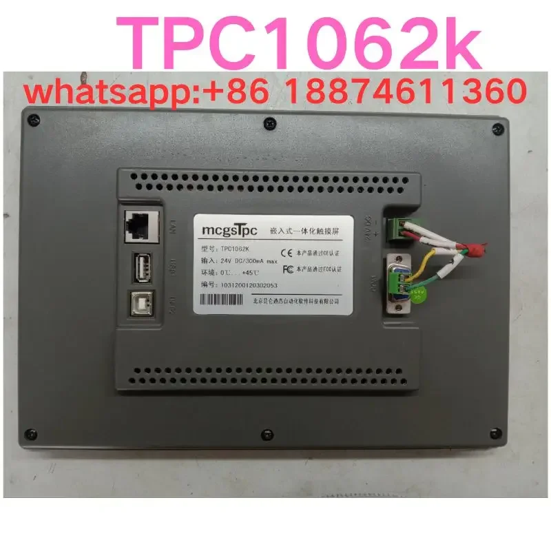Подержанный тест ОК Сенсорный экран TPC1062k