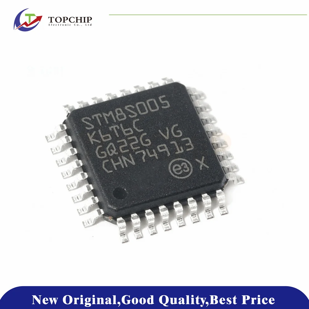 

Новые оригинальные микроконтроллеры STM8S005K6T6C STM8S005 25 STM8 16 МГц 2 КБ флэш 32 КБ флэш-памяти (7x7), 1 шт.