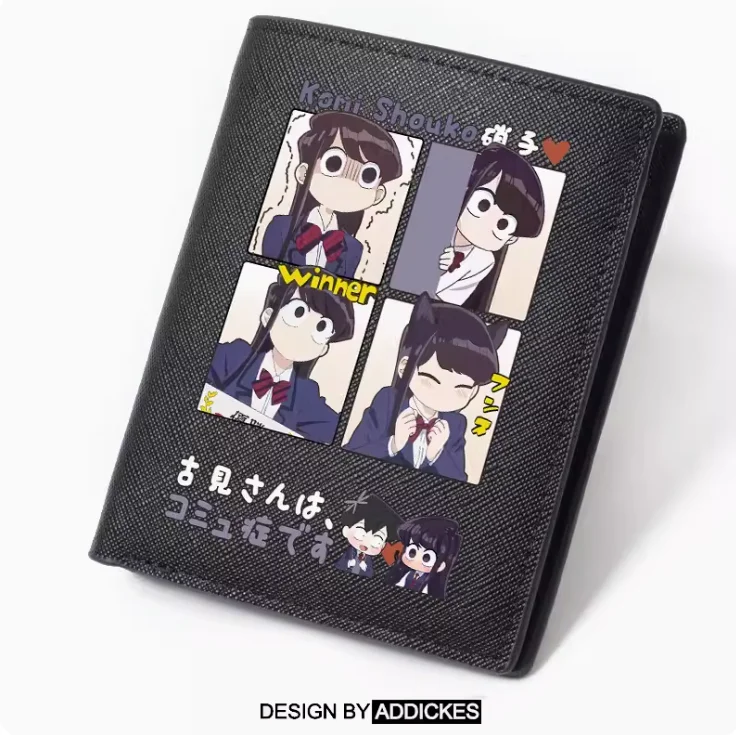 Аниме Komi-san wa модные кошельки Komyushou desu из искусственной кожи кошелек для карт