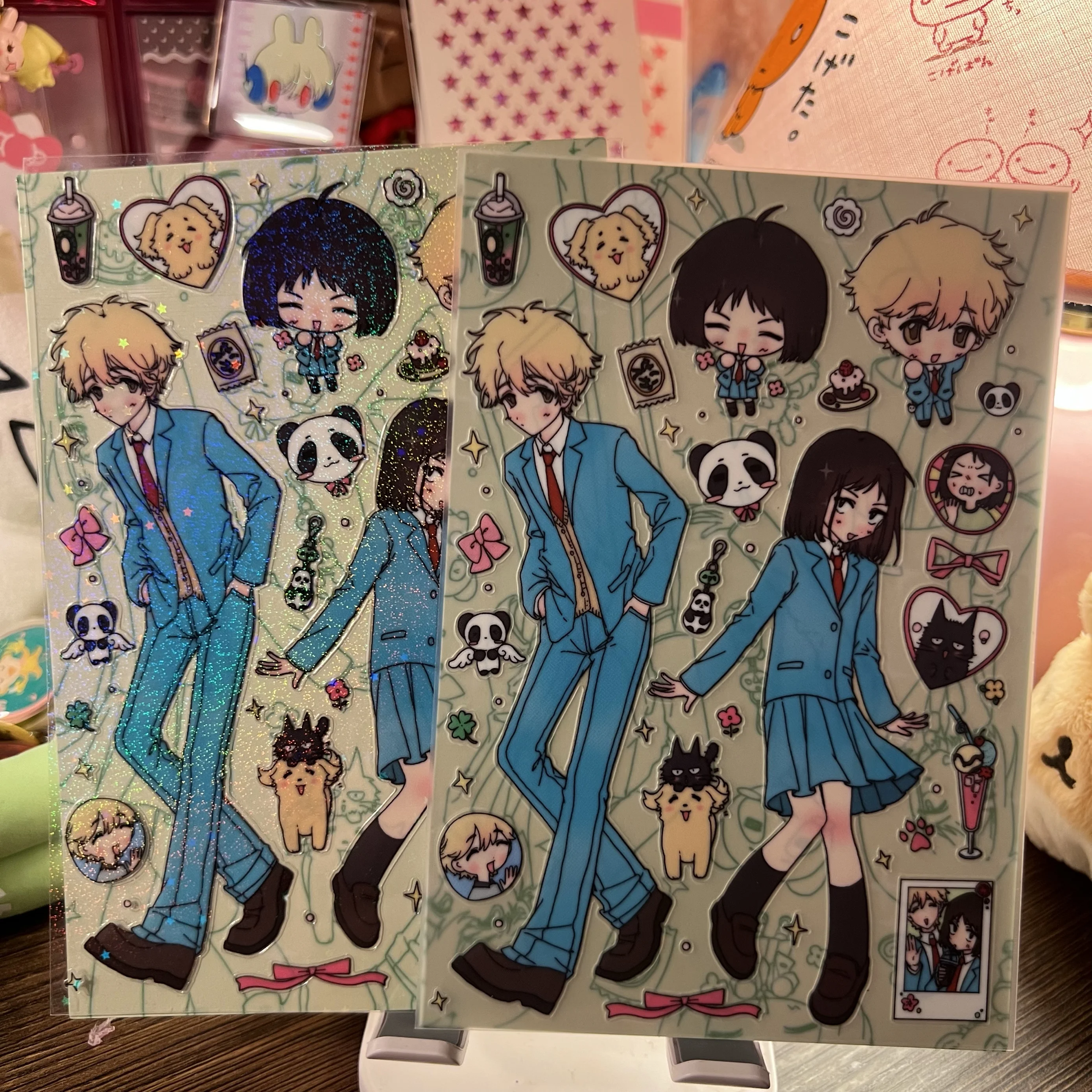 

Набор стикеров аниме 10 шт