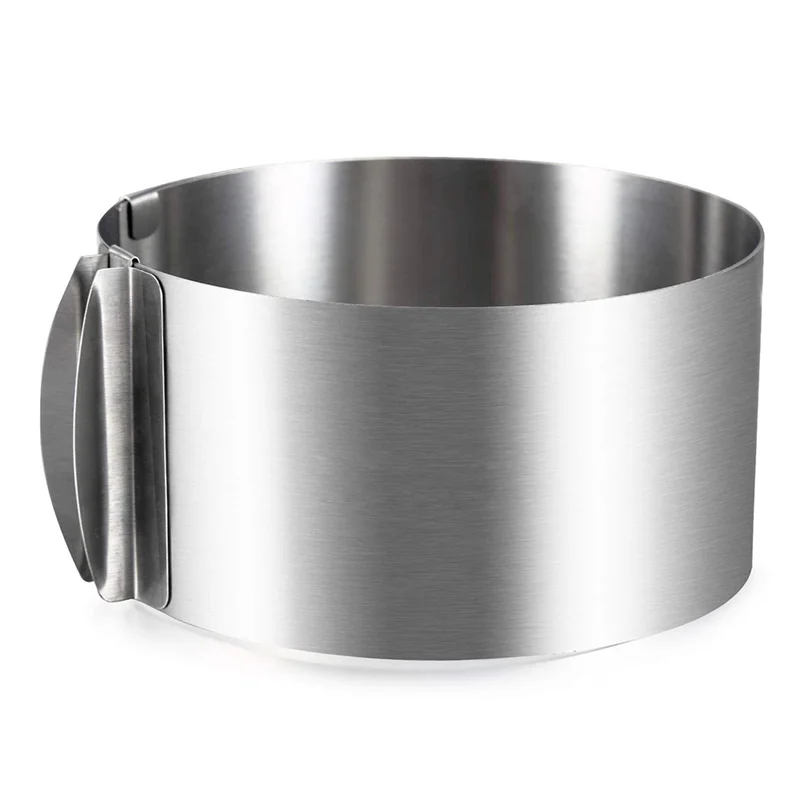 Круглая форма для торта из нержавеющей стали телескопическое кольцо мусса 16-30 см