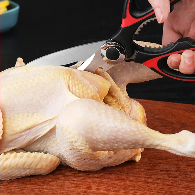 multifunctional kitchen scissors stainless steel cutting knife for fish chicken chef device gadget tools accessories open bottle free global shipping