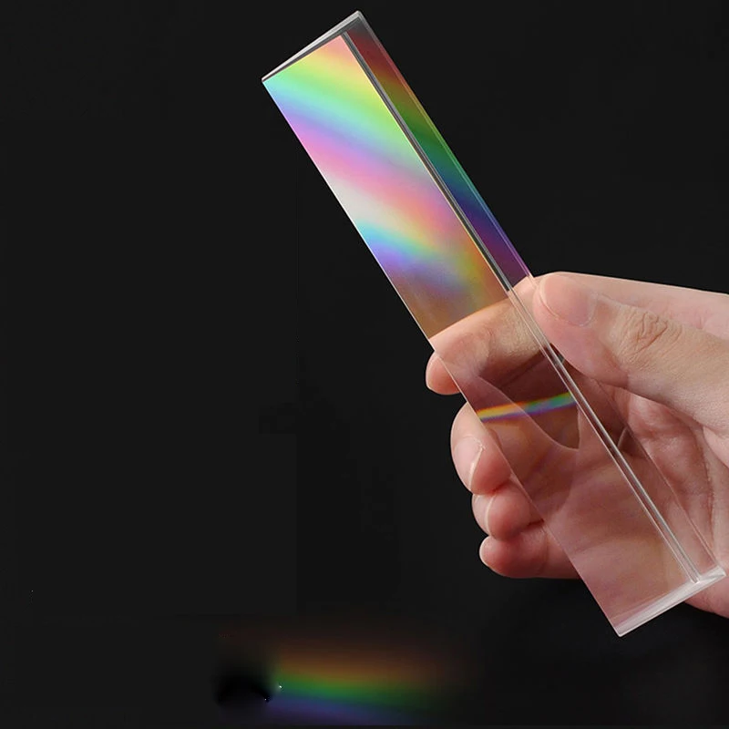 

40x40x180 мм большая треугольная призма Кристалл Радуга Свадебная фотография Разработка детского интереса Физический эксперимент