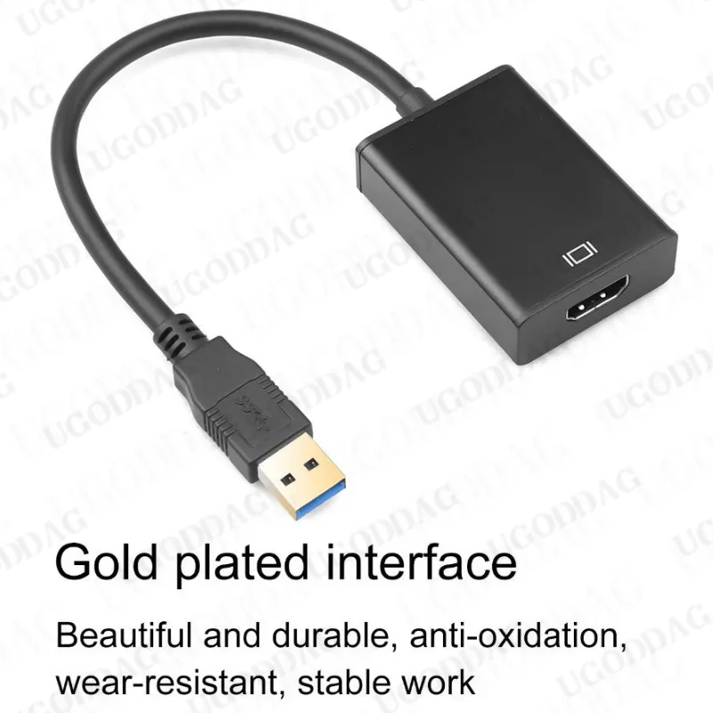 1080P 60 Гц HD Портативный USB 3.0 к HDMI-совместимому аудио-видео адаптер-конвертер Кабель