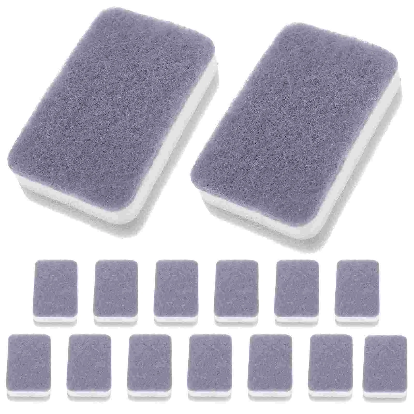 

15 Pcs Scrub Sponge Dishwashing Silicone Utensils Scouring Pads Cookware Home Cleaning Product Kitchen Wipes Scrubber