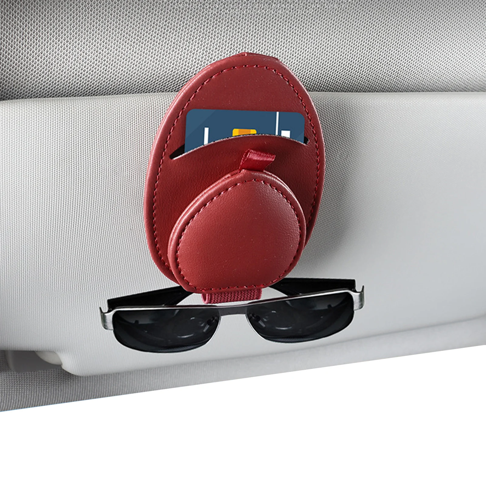 

Car Sunglass Holder Glasses Clip For Car Magnetic Leather Sunglass Hanger Clip For Storing Glasses Magnetic Eyeglass Hanger Clip