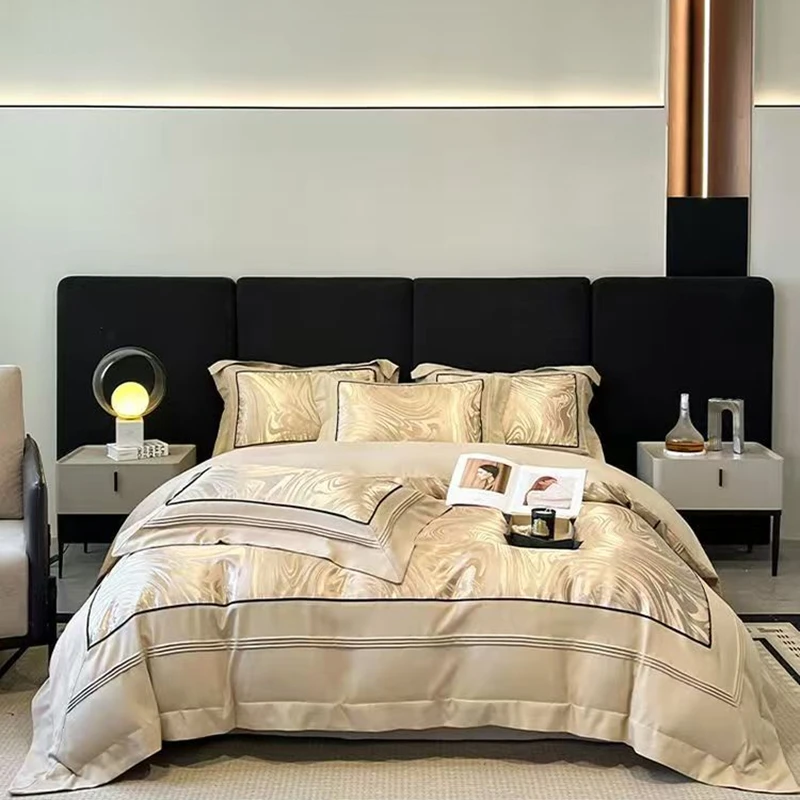 Комплект постельного белья из хлопка Jacquard 4 шт.