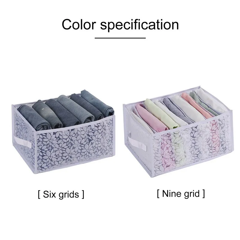 Органайзер для брюк с цветочным рисунком гардероба одежды футболок нижнего