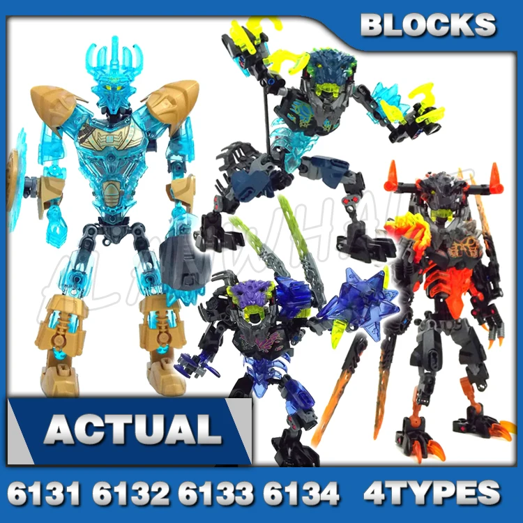 

Набор строительных блоков Bionicle, 4 типа