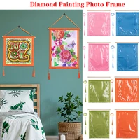 new diy diamond painting hanging fabric soft photo frame home poster scrolls painting picture pendant ornament wall decoration