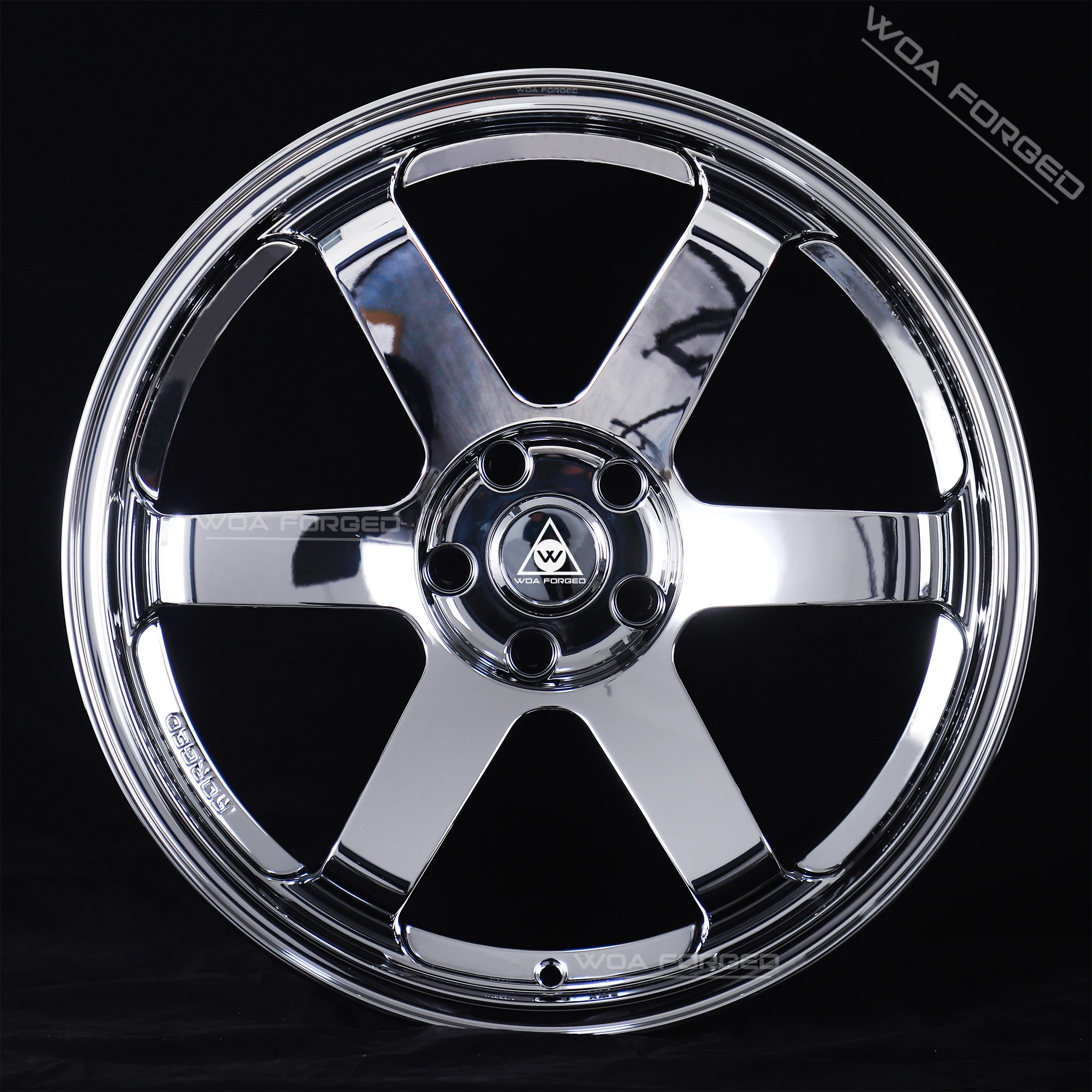 Фото Колёсные диски TE37 Triple Chrome Mirror Finished, 18, 19, 20, 21 дюйм, многоспицевые, кованые, с глубокой полкой, спортивный дизайн, облегчённые, 5x112, 5x120 для M4 F82 №4